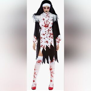 Leg Avenue Killer Nun Halloween Horror Cosplay Costume Size XL